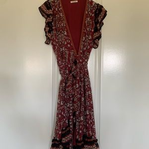 Floral wrap dress